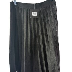 Slate Legacy Gray A-Line Pleated Skirt XL